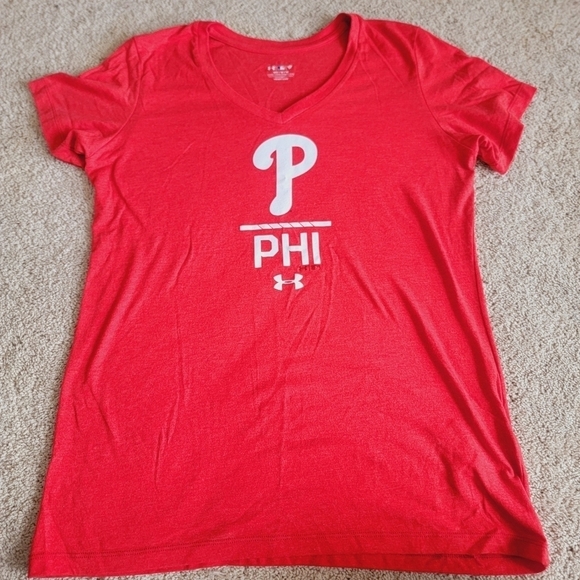 Under Armour Philadelphia Phillies T Shirt M - Picture 1 of 10
